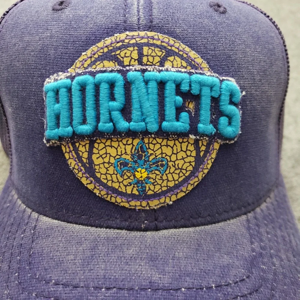 NEW Charlotte Hornets Hat Cap Snap Back Purple Blue Adidas NBA Basketball Men A5
